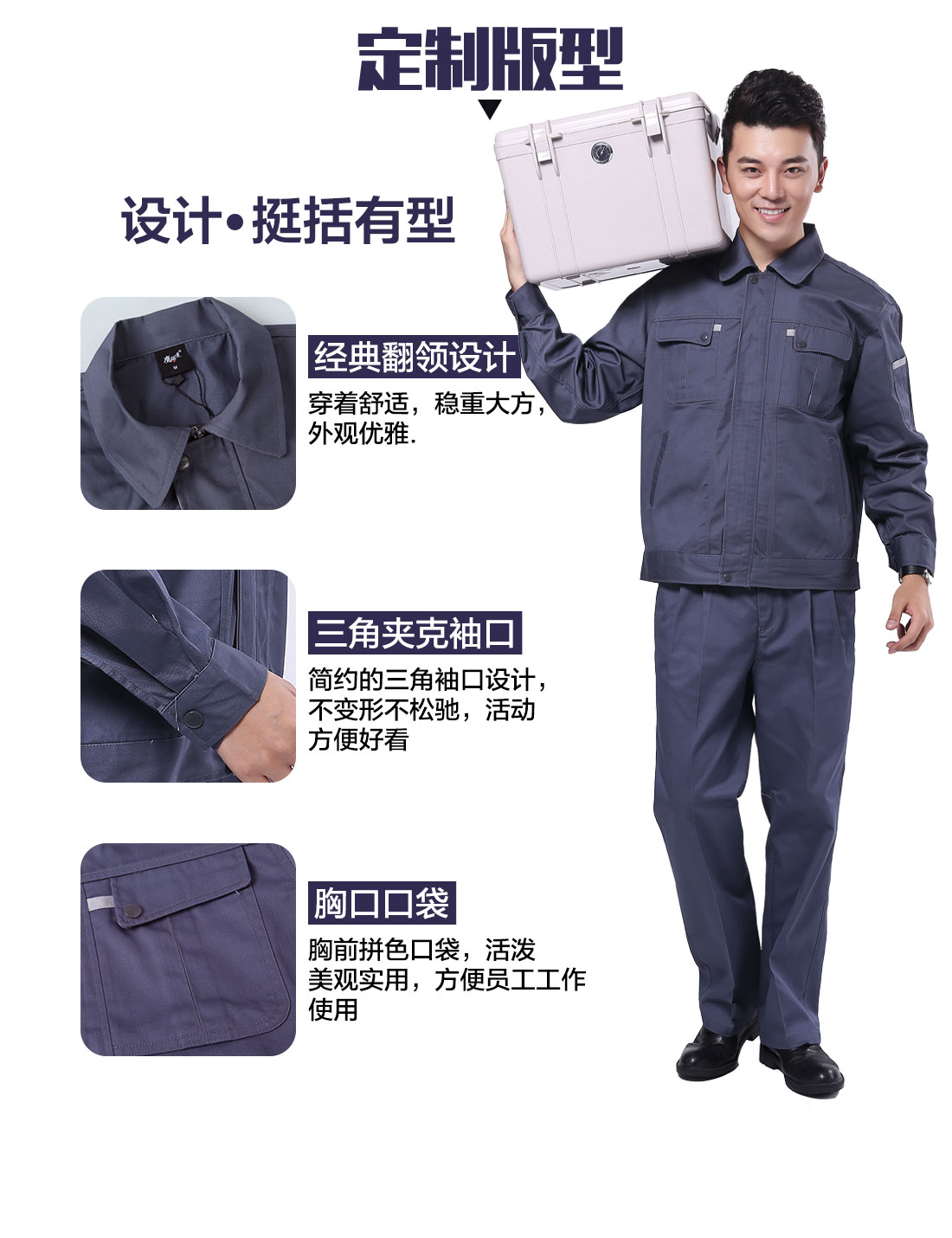 设计师设计劳保工作服定制版型